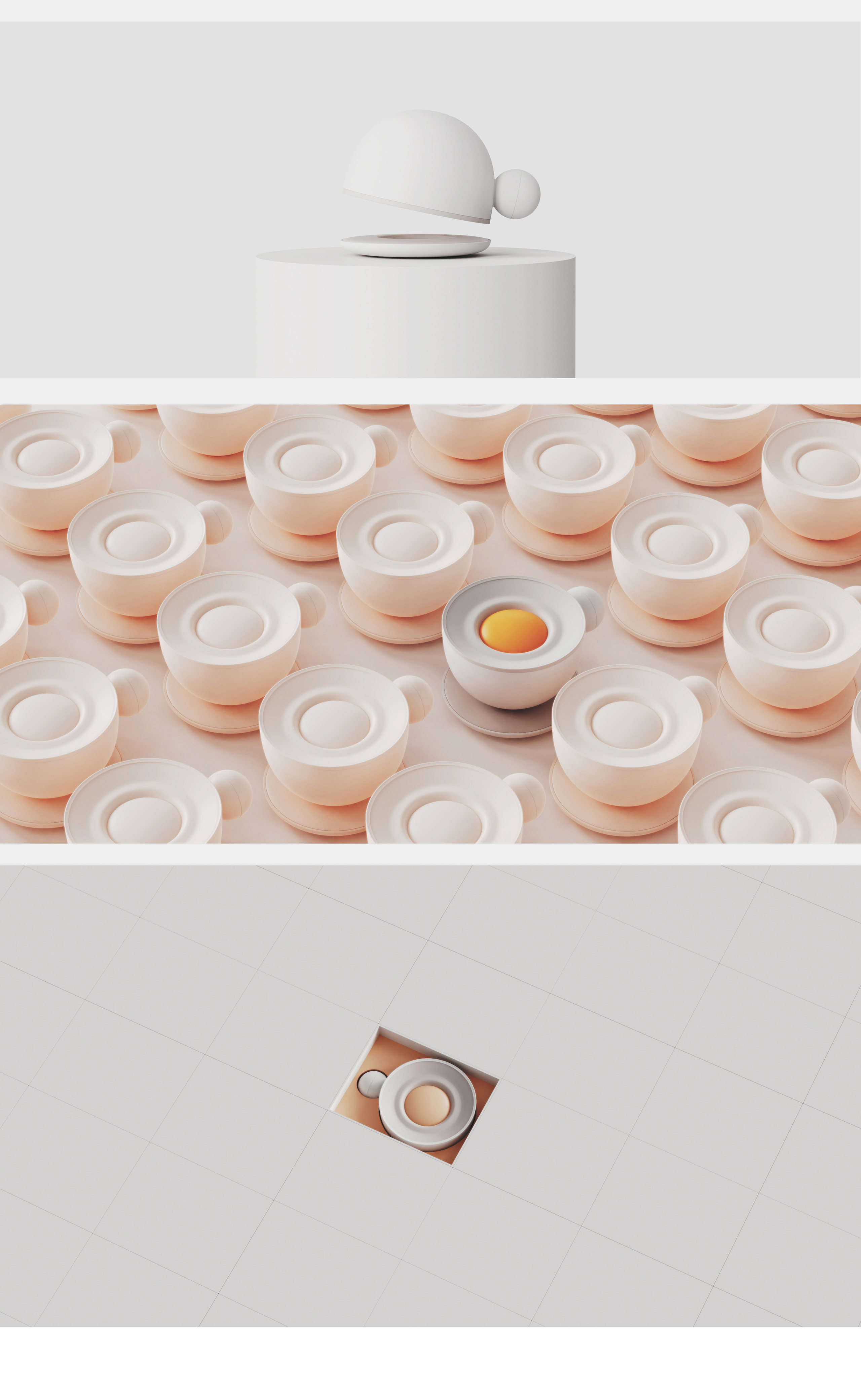 Bluetooth Speaker ，Aerobic design，Light and shadow，Advanced sense of product，Household products，Simple and elegant feeling，Transparent and clean，