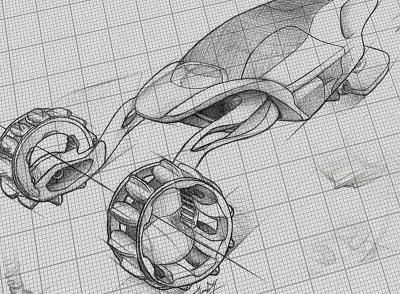 Snow motorcycle，Hand drawn，modeling，high speed，vehicle，Polar environment，Snow plain，