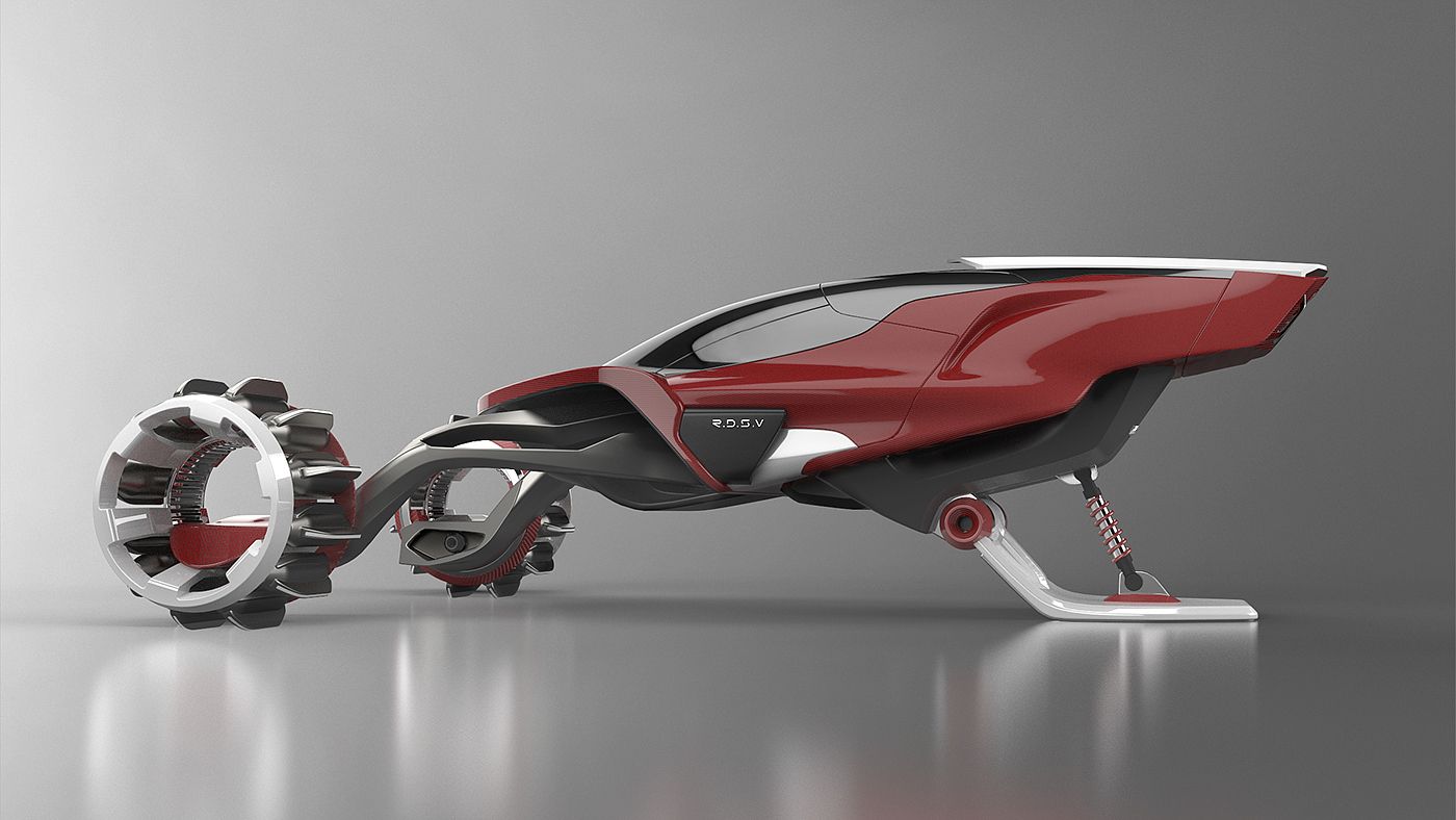 Snow motorcycle，Hand drawn，modeling，high speed，vehicle，Polar environment，Snow plain，