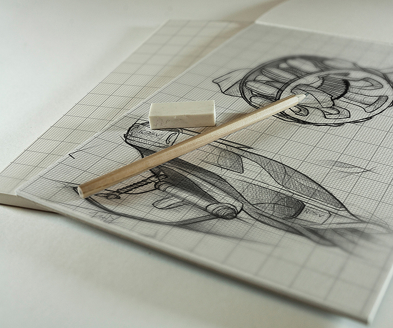 Snow motorcycle，Hand drawn，modeling，high speed，vehicle，Polar environment，Snow plain，