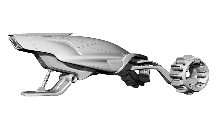 Snow motorcycle，Hand drawn，modeling，high speed，vehicle，Polar environment，Snow plain，