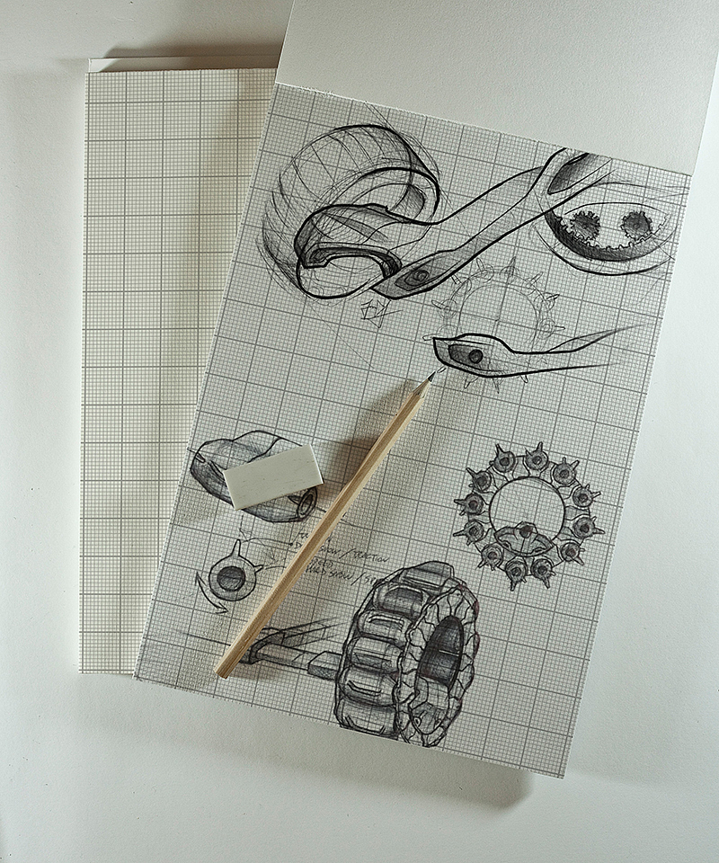 Snow motorcycle，Hand drawn，modeling，high speed，vehicle，Polar environment，Snow plain，