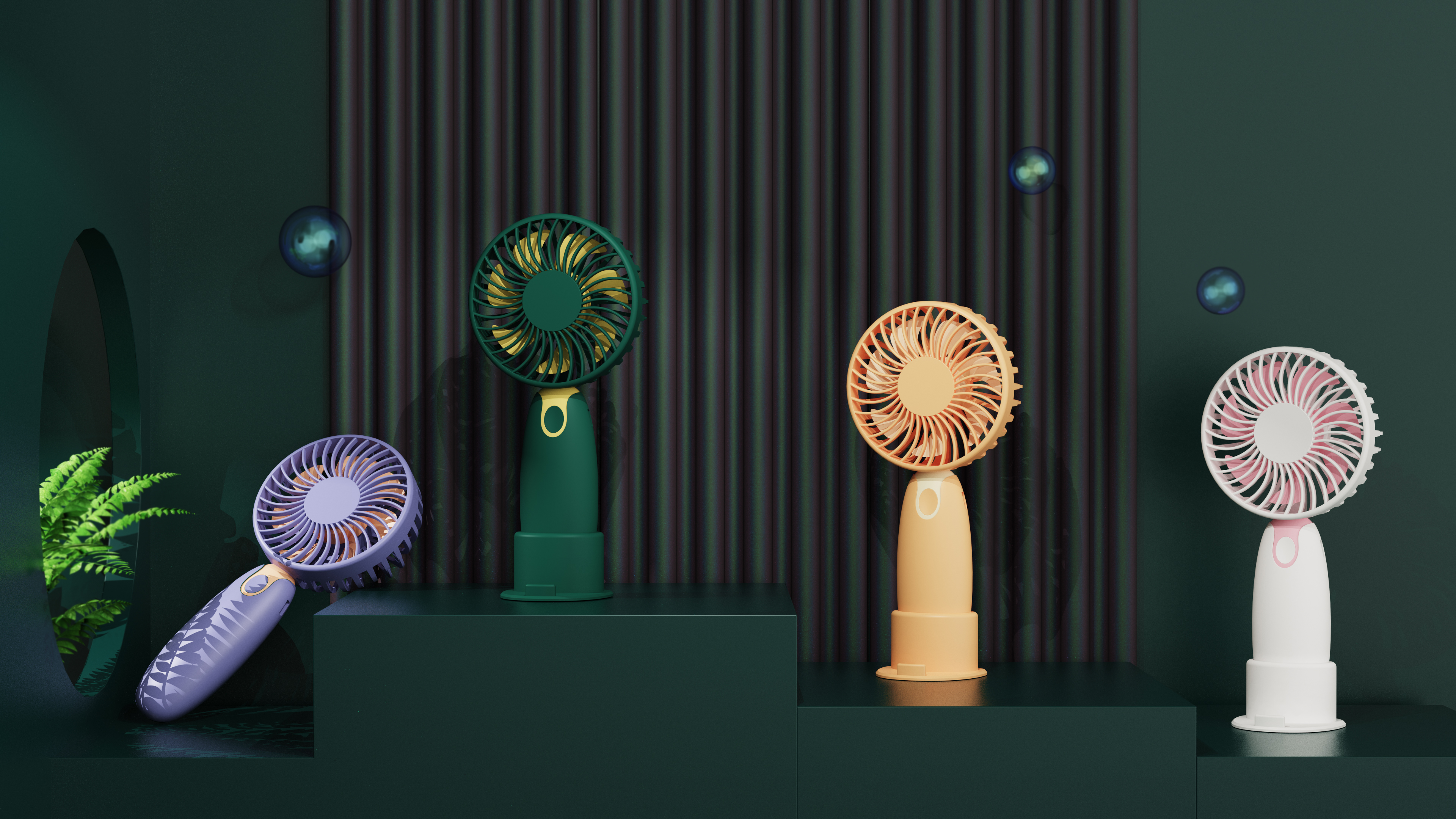 Appearance design of handheld fan，Baidesai industrial design，product design，Digital product design，