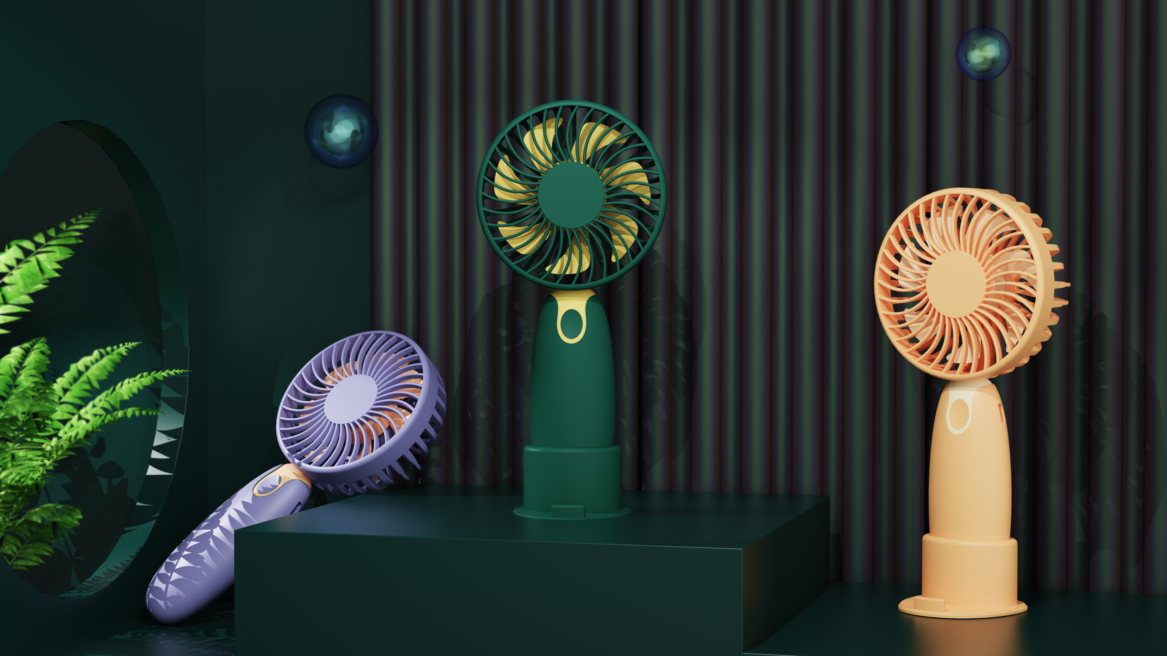 Appearance design of handheld fan，Baidesai industrial design，product design，Digital product design，