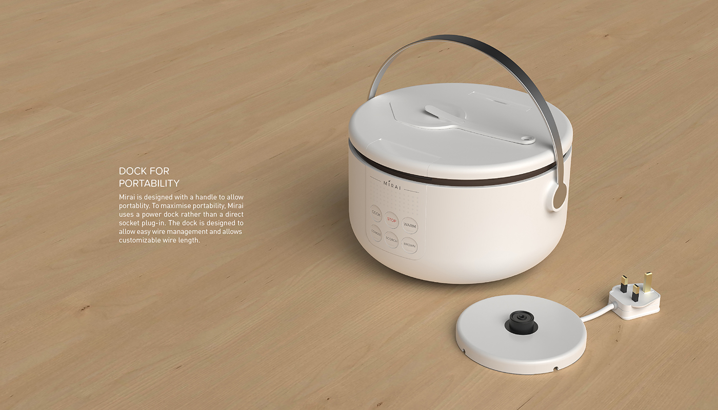 Red dot award，kitchenware，rice cooker，Mirai，2017 red dot，