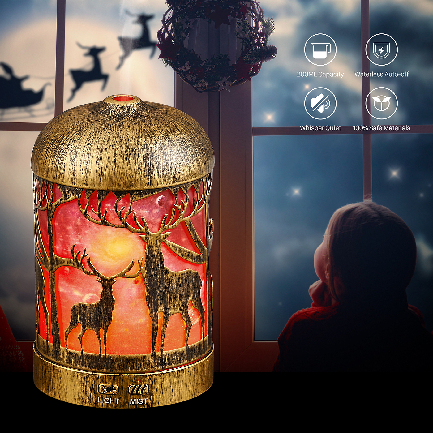 Christmas deer fragrance humidifier，