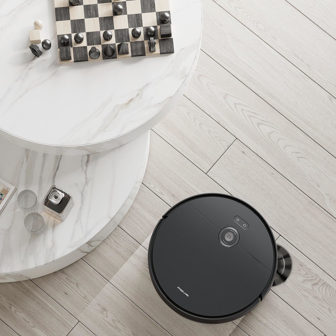 Sweeping robot，black，practical，2021 red dot product design award，