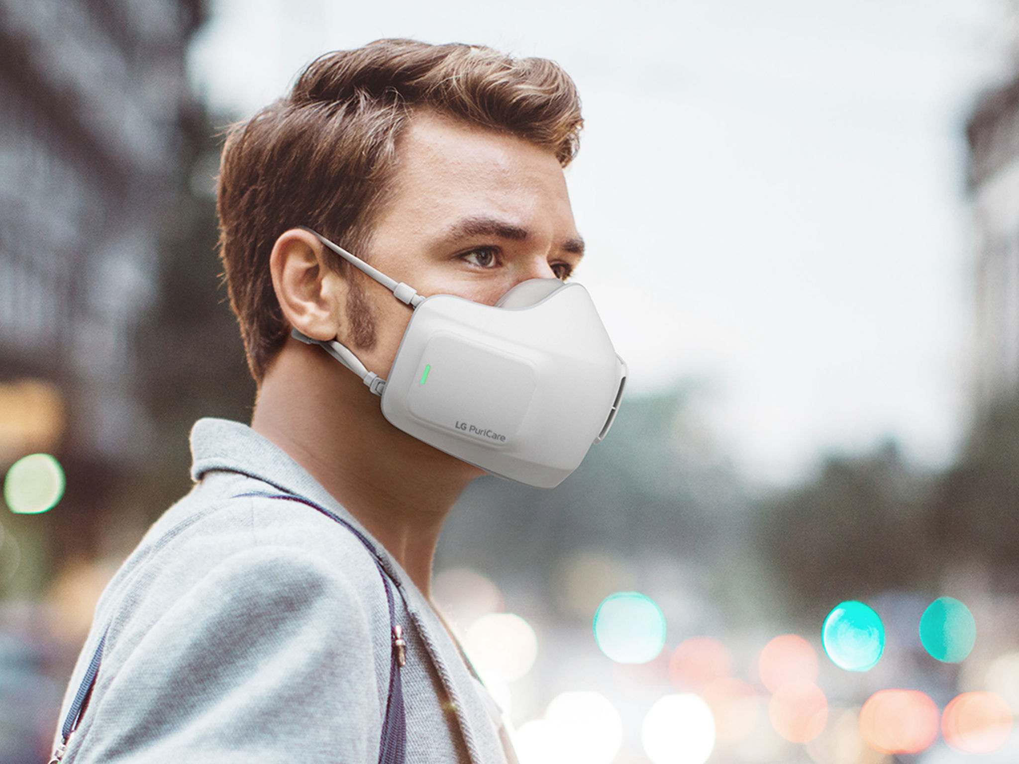 2021 red dot product design award，Mask，air cleaner，Electronic mask，lg，