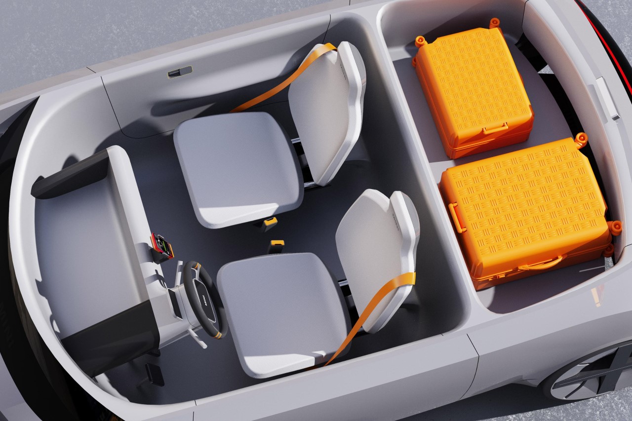 Mini car，MINI CARSHARING，conceptual design，