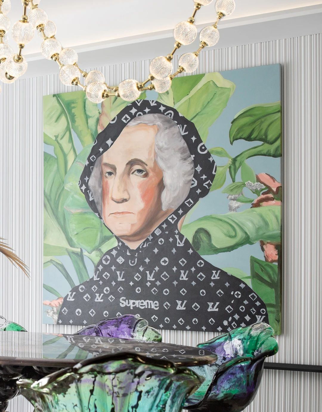 Interior design，Art，print，