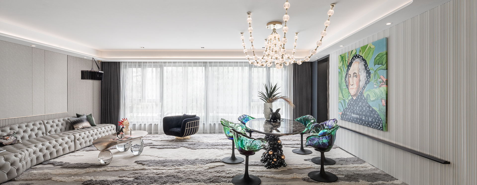 Interior design，Art，print，