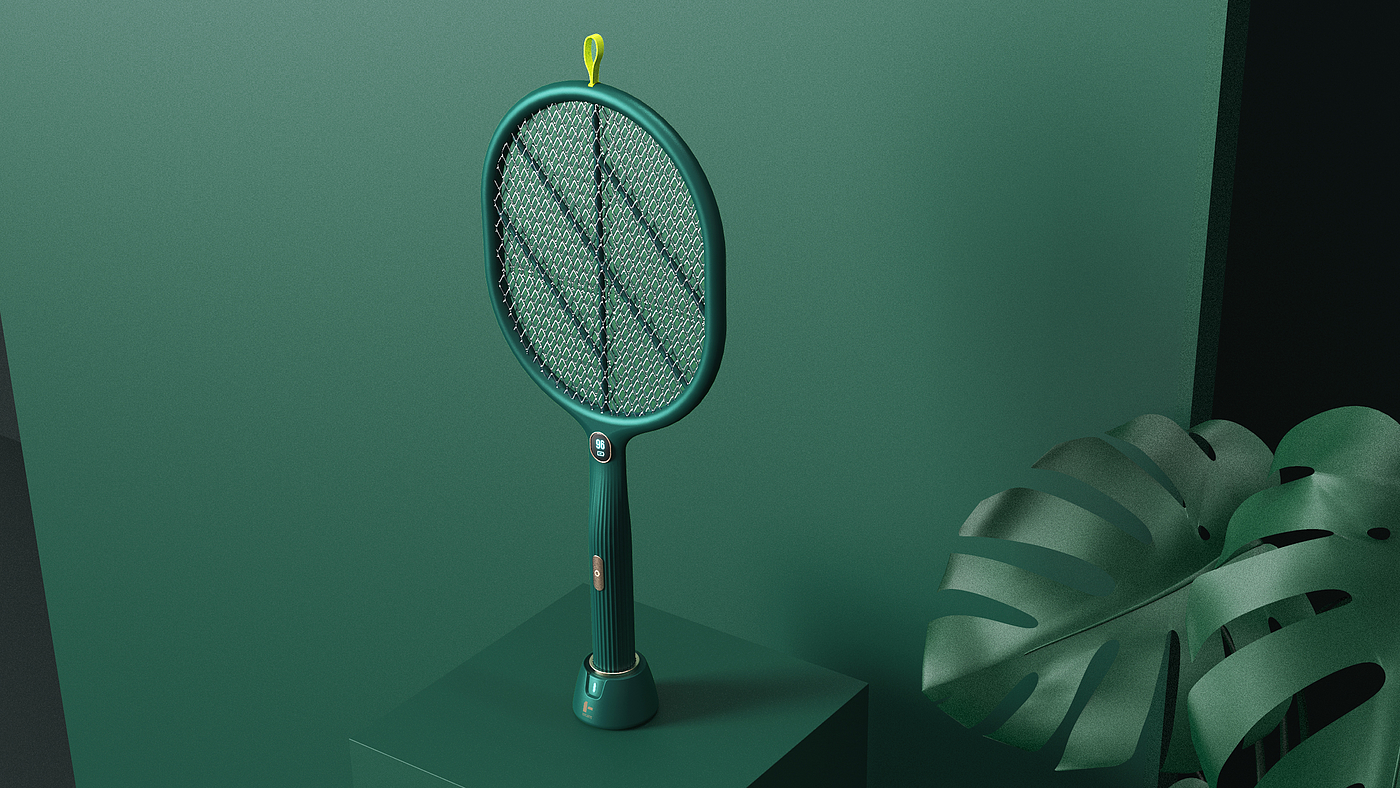 product design，Electric mosquito racket，Retro，fashion，industrial design，