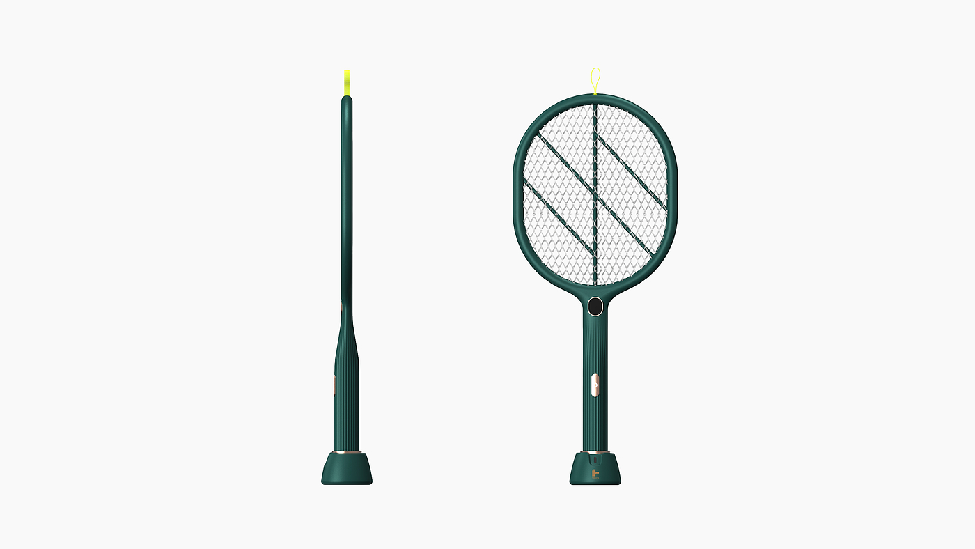 product design，Electric mosquito racket，Retro，fashion，industrial design，