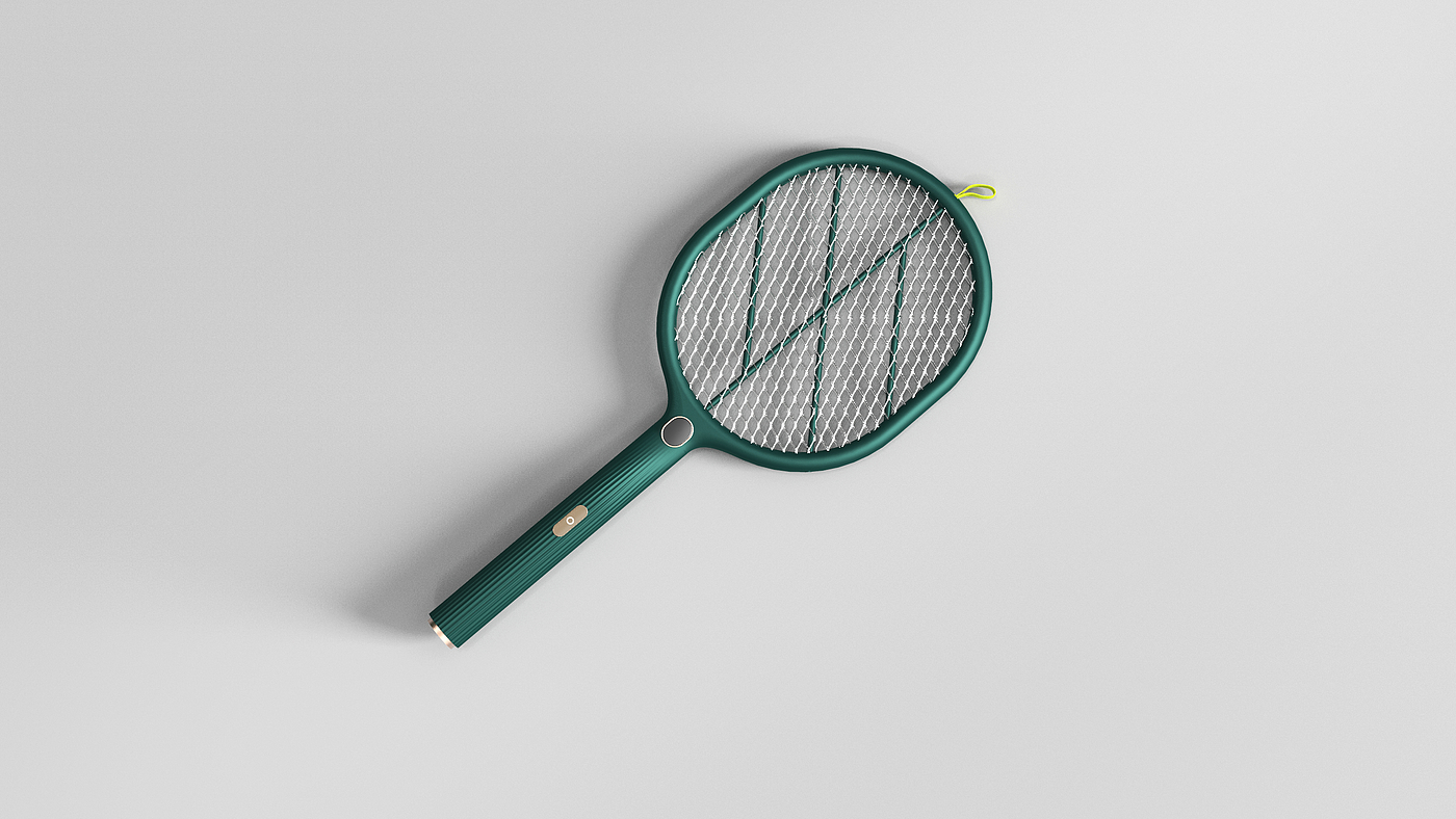 product design，Electric mosquito racket，Retro，fashion，industrial design，