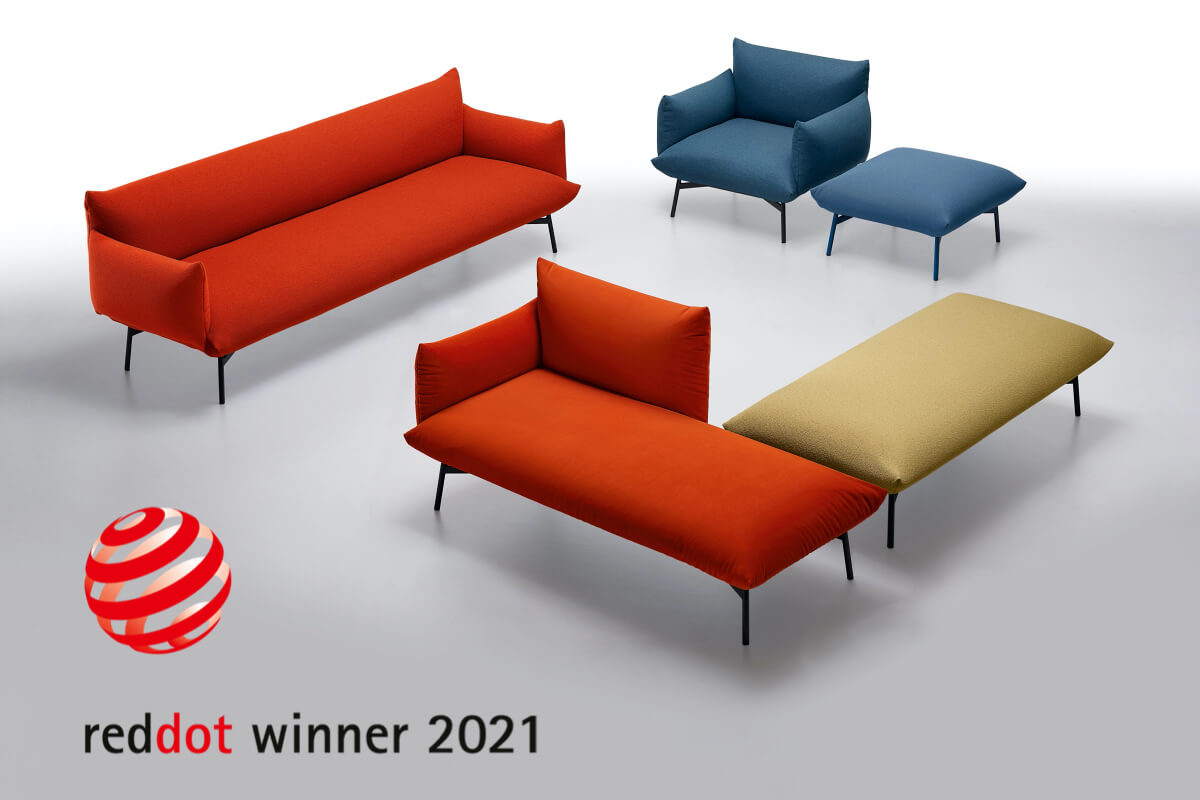 Area，sofa，furniture，2021 red dot product design award，