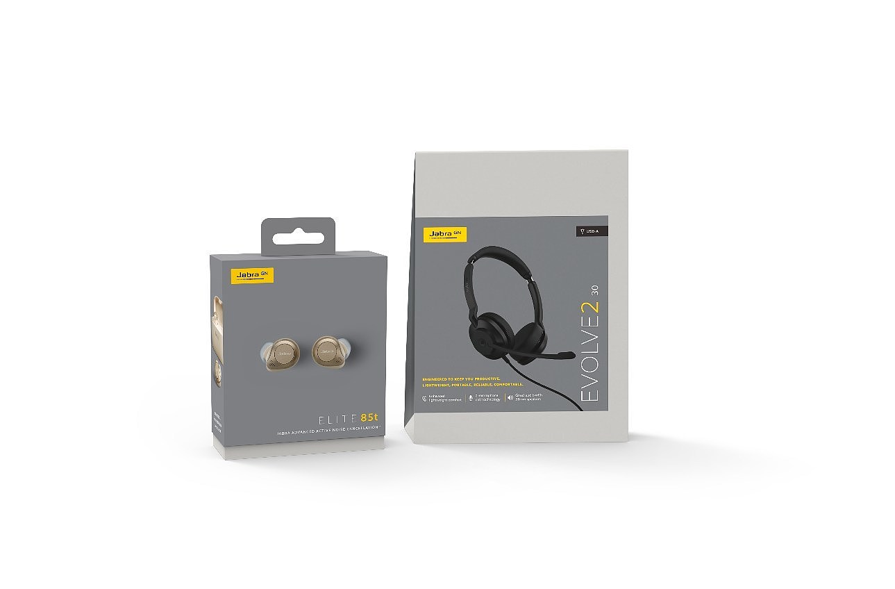 Jabra，packing，2021 red dot product design award，Digital product packaging，