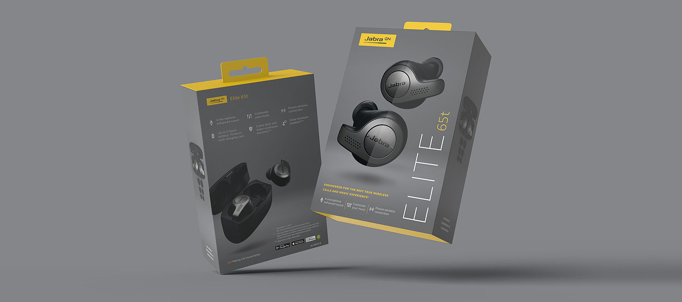 Jabra，packing，2021 red dot product design award，Digital product packaging，