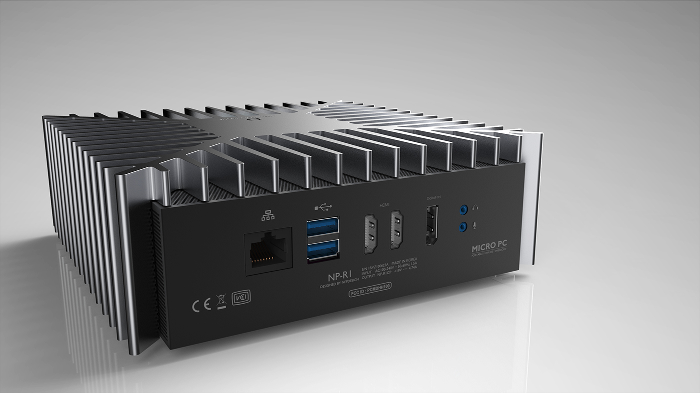 Microcomputer，No fan，dissipate heat，Embedded，