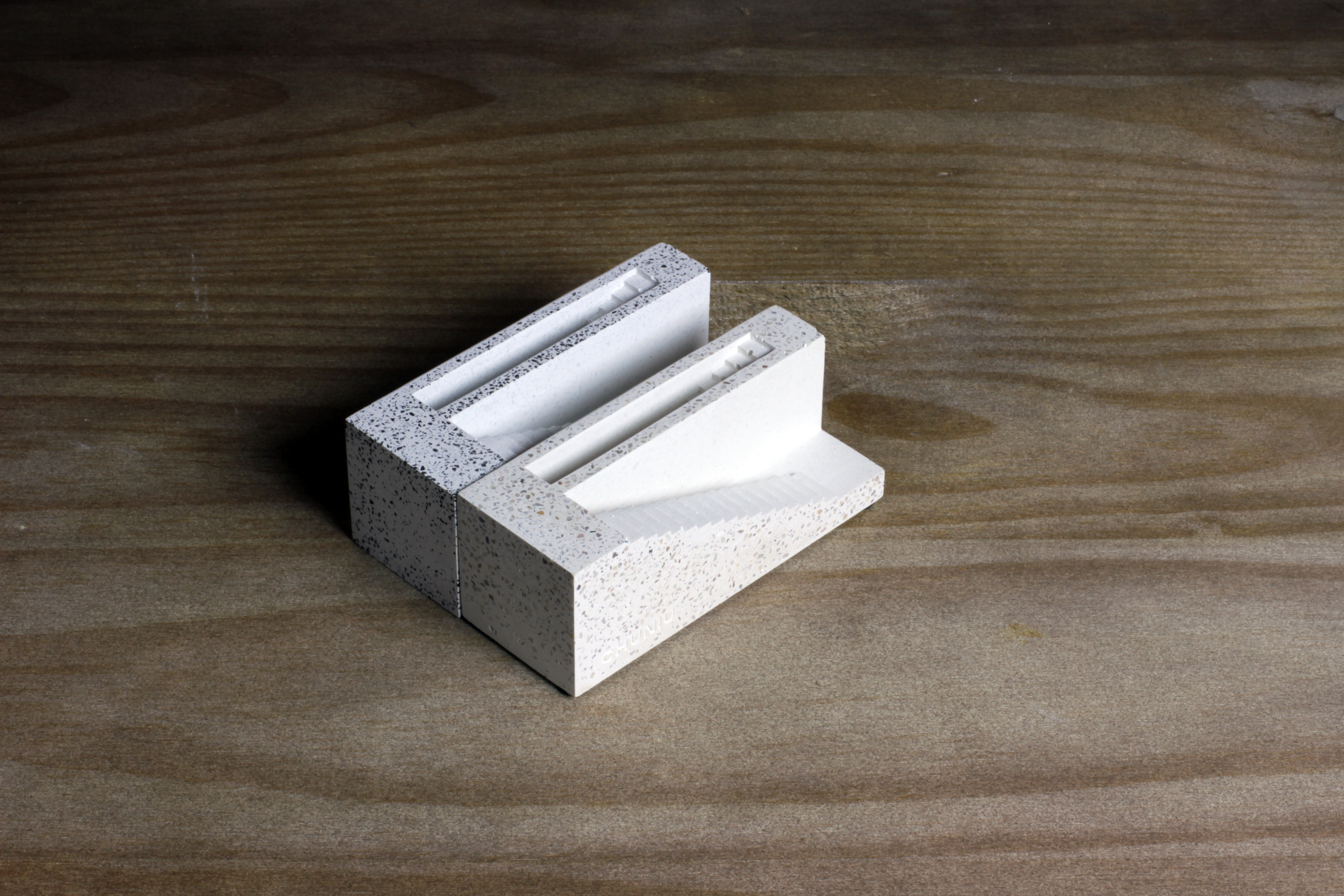 Terrazzo，original，Pure handmade，Business card holder，Business card holder，Clear cement，