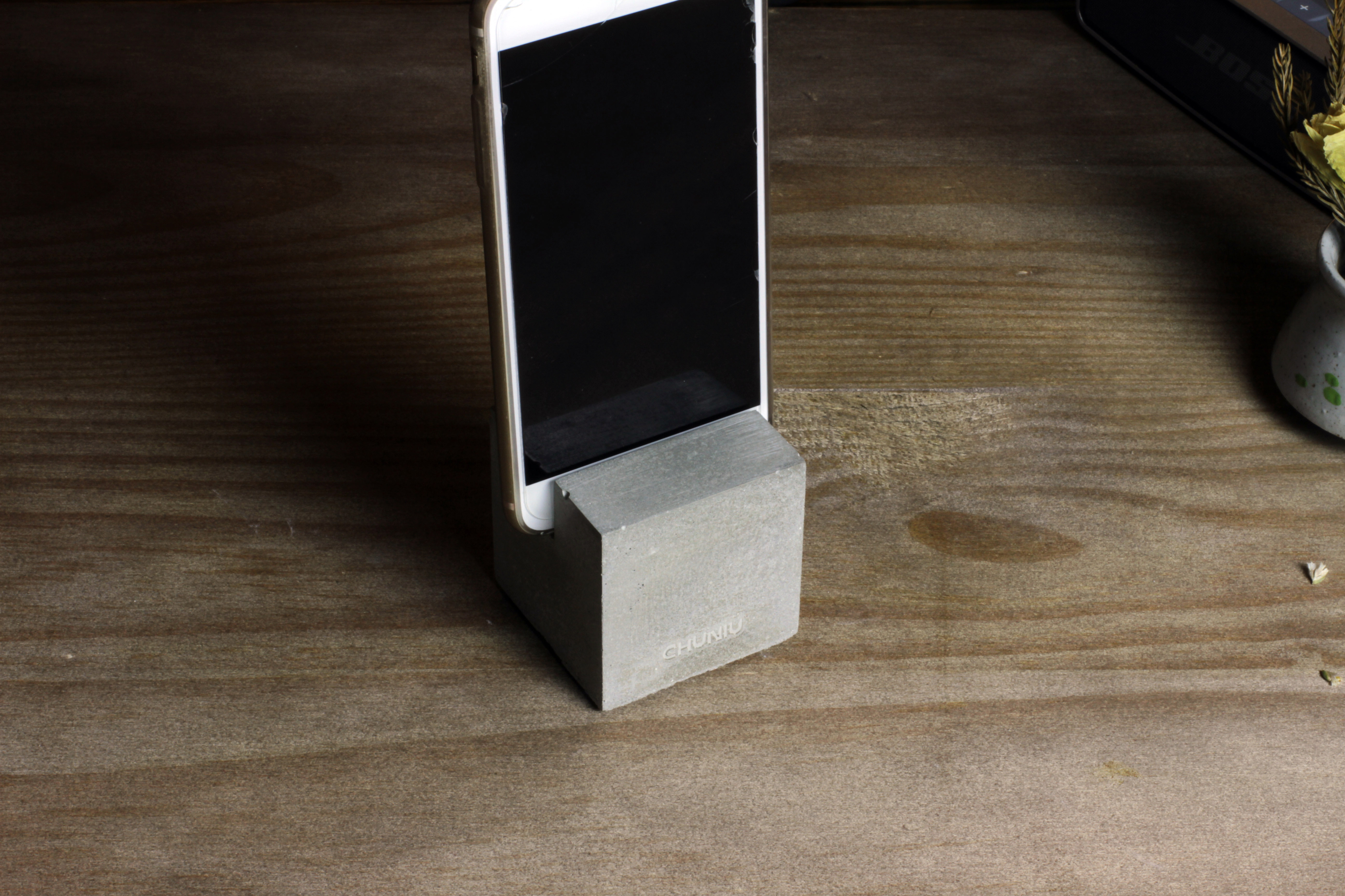 Terrazzo，Clear cement，original，Business card holder，Mobile phone holder，