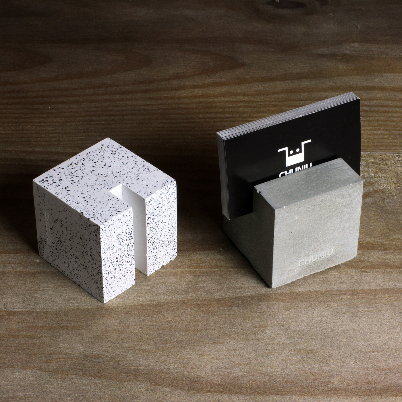 Terrazzo，Clear cement，original，Business card holder，Mobile phone holder，