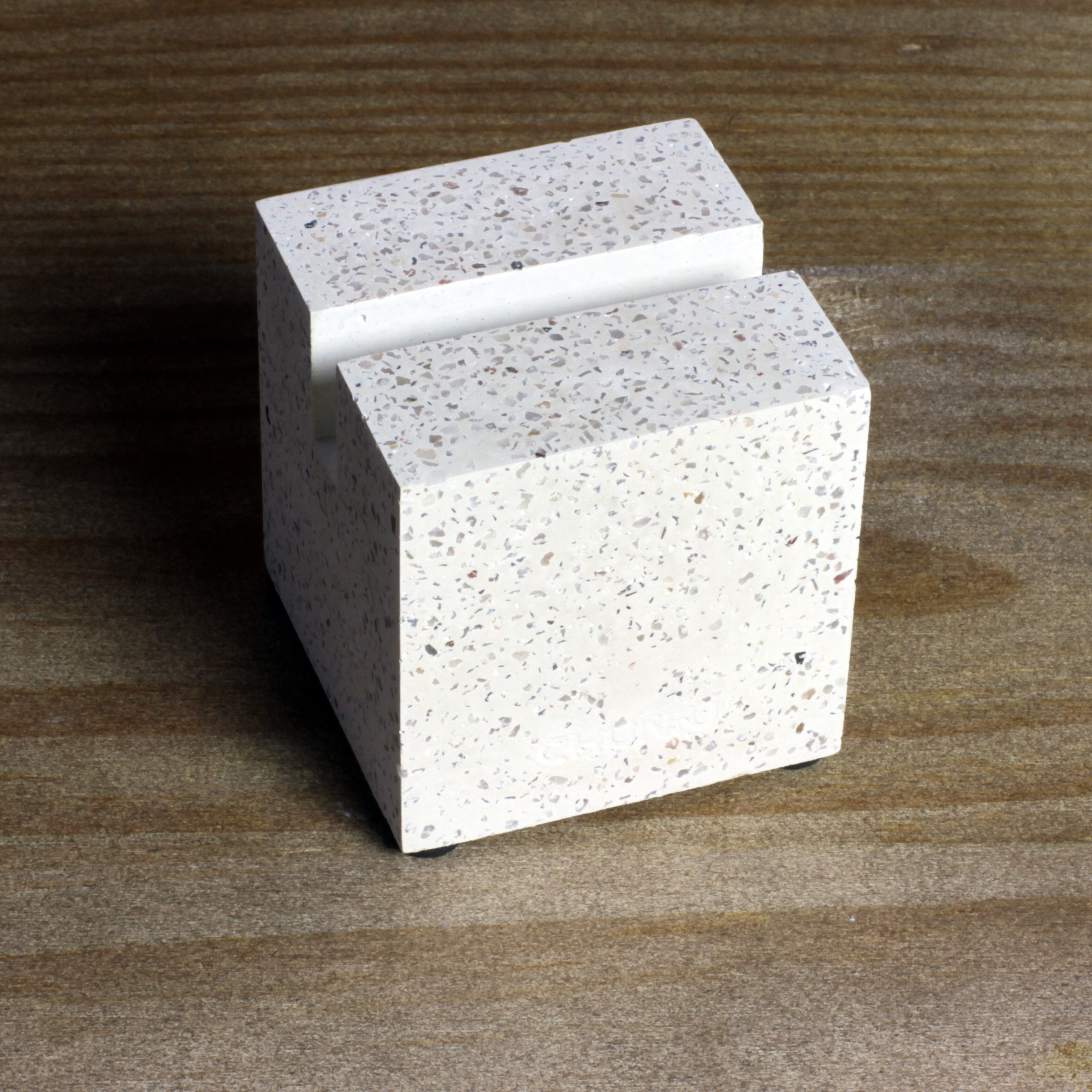 Terrazzo，Clear cement，original，Business card holder，Mobile phone holder，