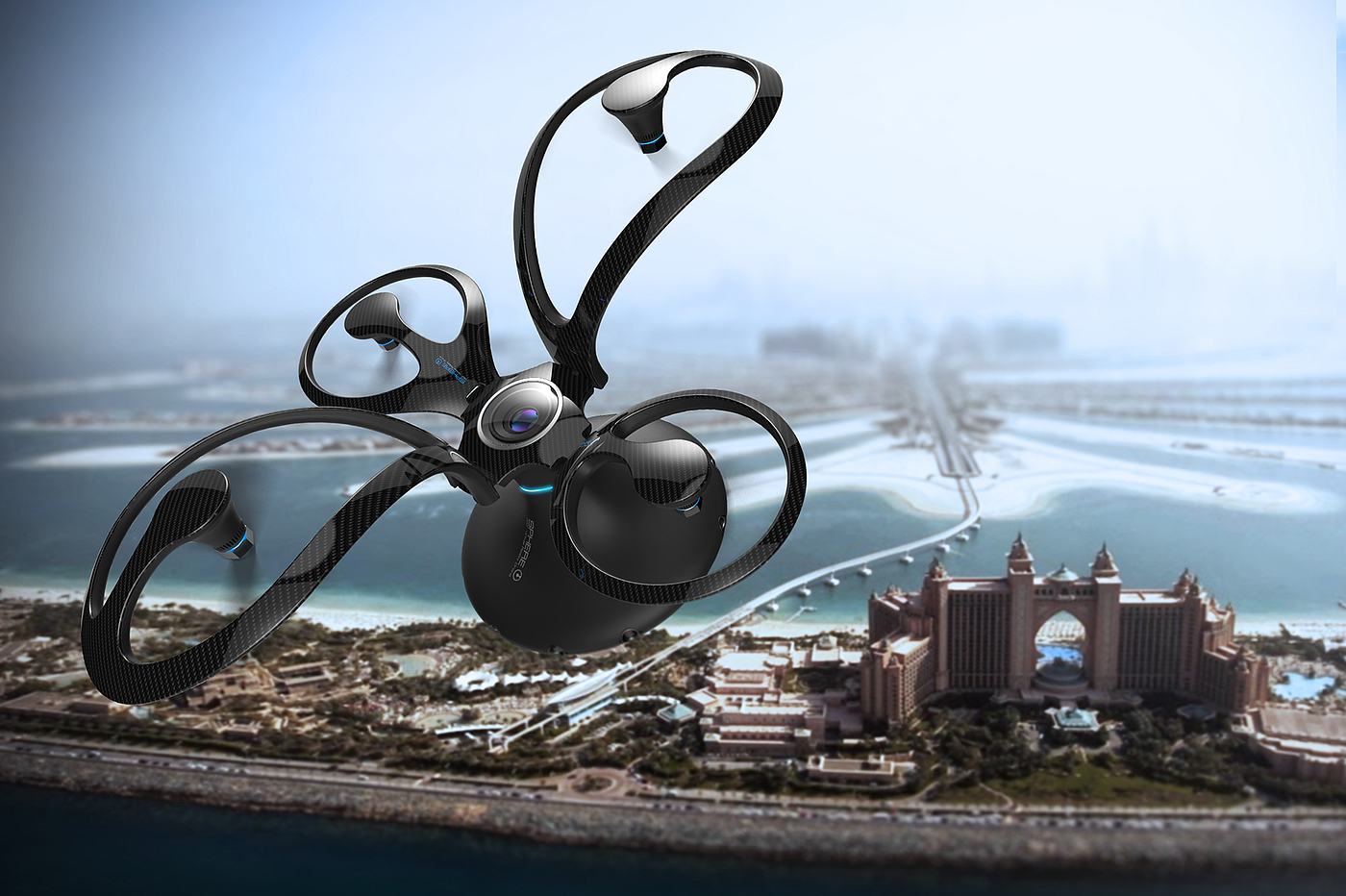 vr，Panoramic photography，UAV，spherical，conceptual design，