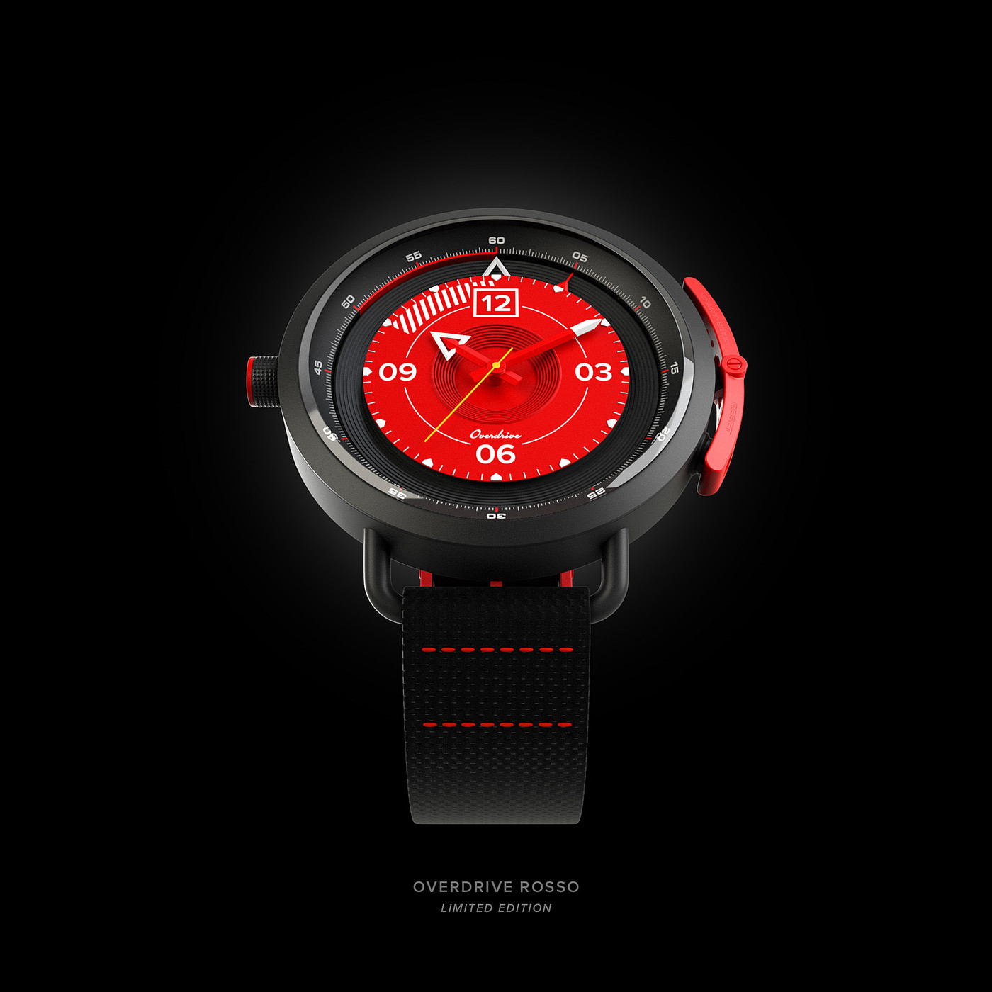Racing driver，black，Cafe racing，Wrist watch，gules，Overdrive，
