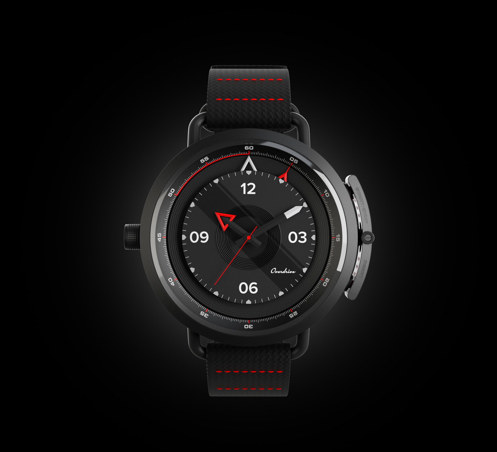 Racing driver，black，Cafe racing，Wrist watch，gules，Overdrive，