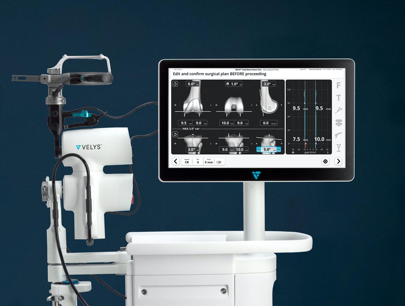 Medical equipment，Robotic surgery system，VELYS ™  Robotic，2021 red dot product design award，