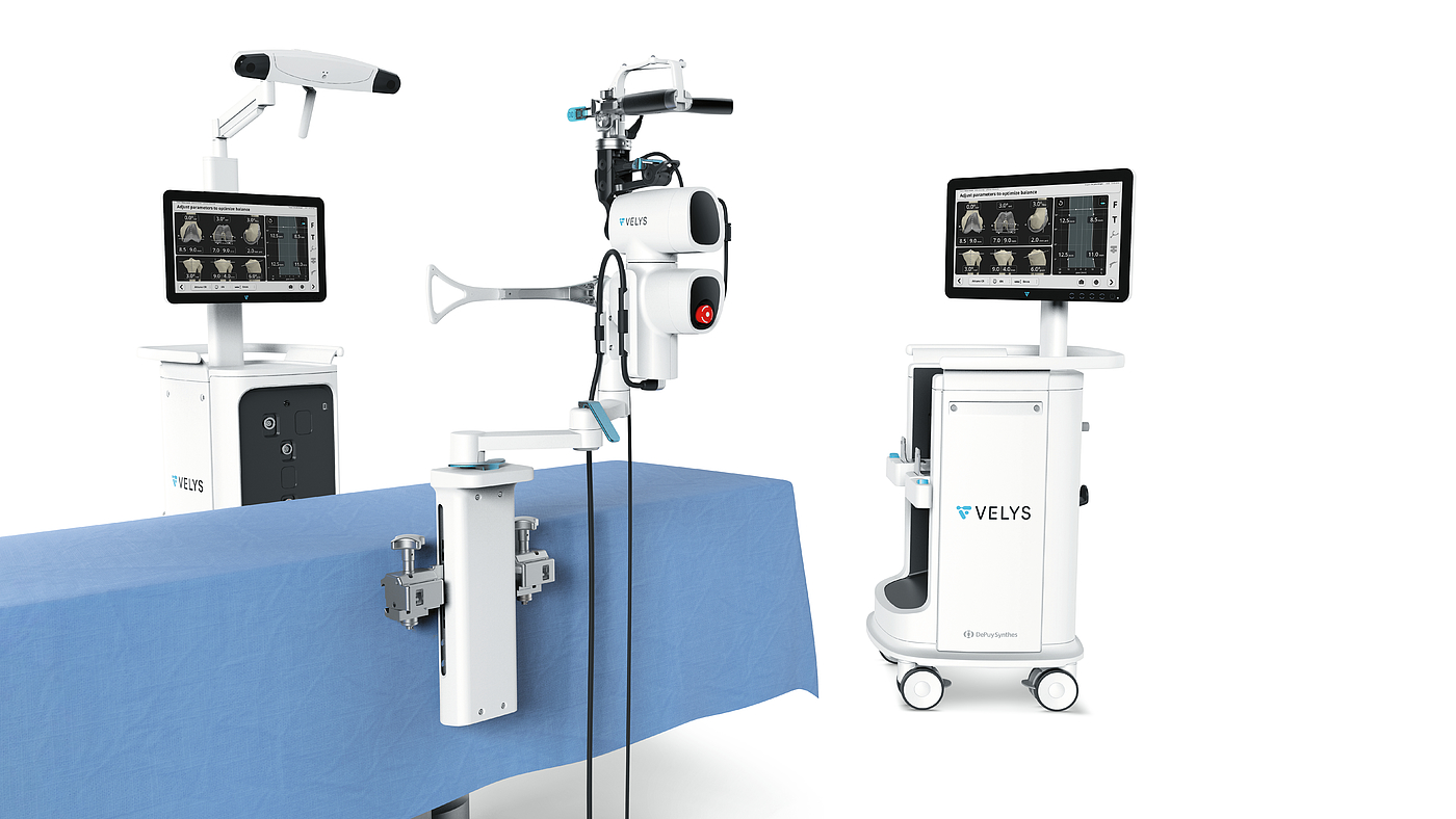 Medical equipment，Robotic surgery system，VELYS ™  Robotic，2021 red dot product design award，