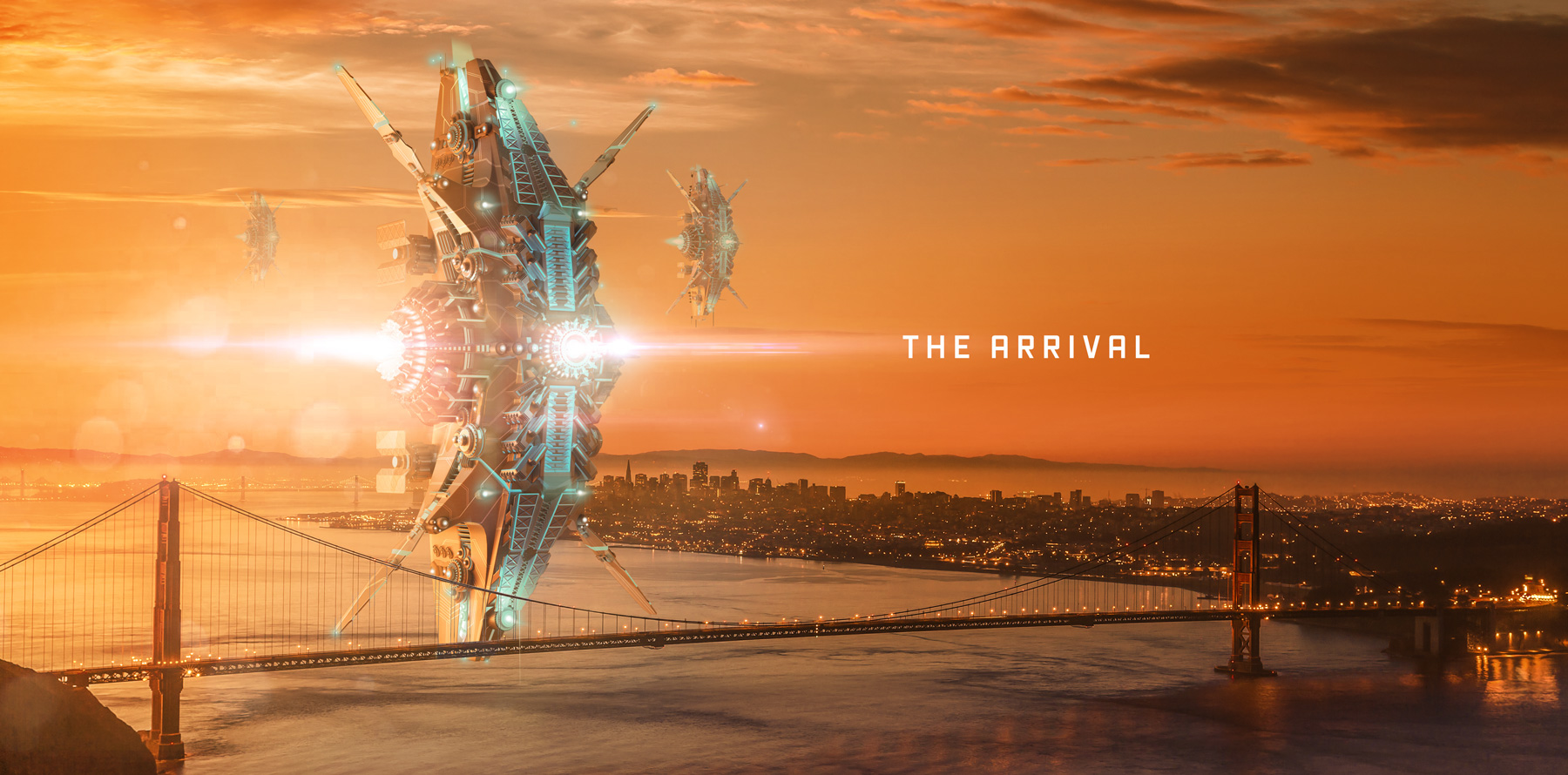 science fiction，arrival，Alien Ship ，modeling，Render，