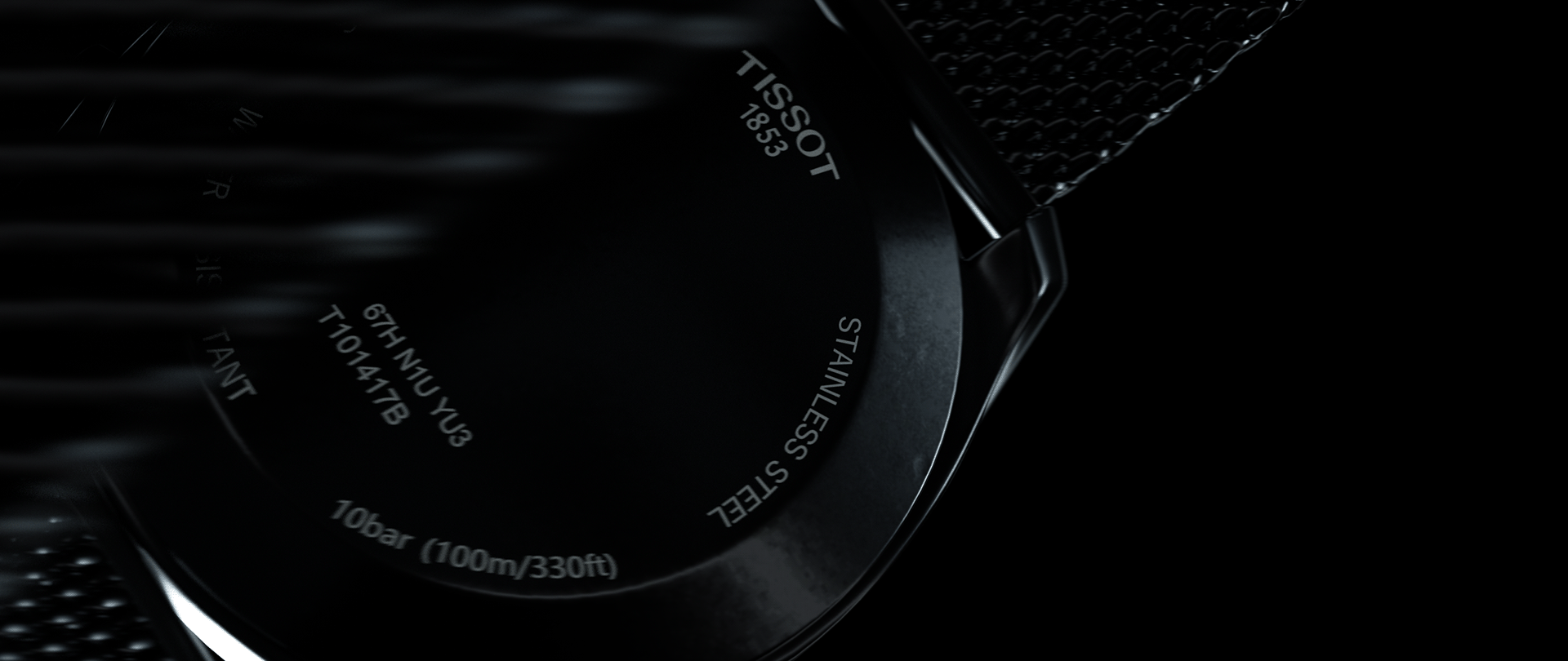 Tissot CGI，black，Wrist watch，3D modeling，