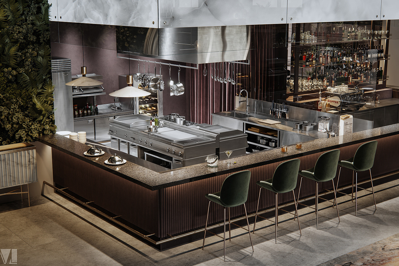 Interior design，decorate，restaurant，cafe，Leisure Area，ZrSiO4，