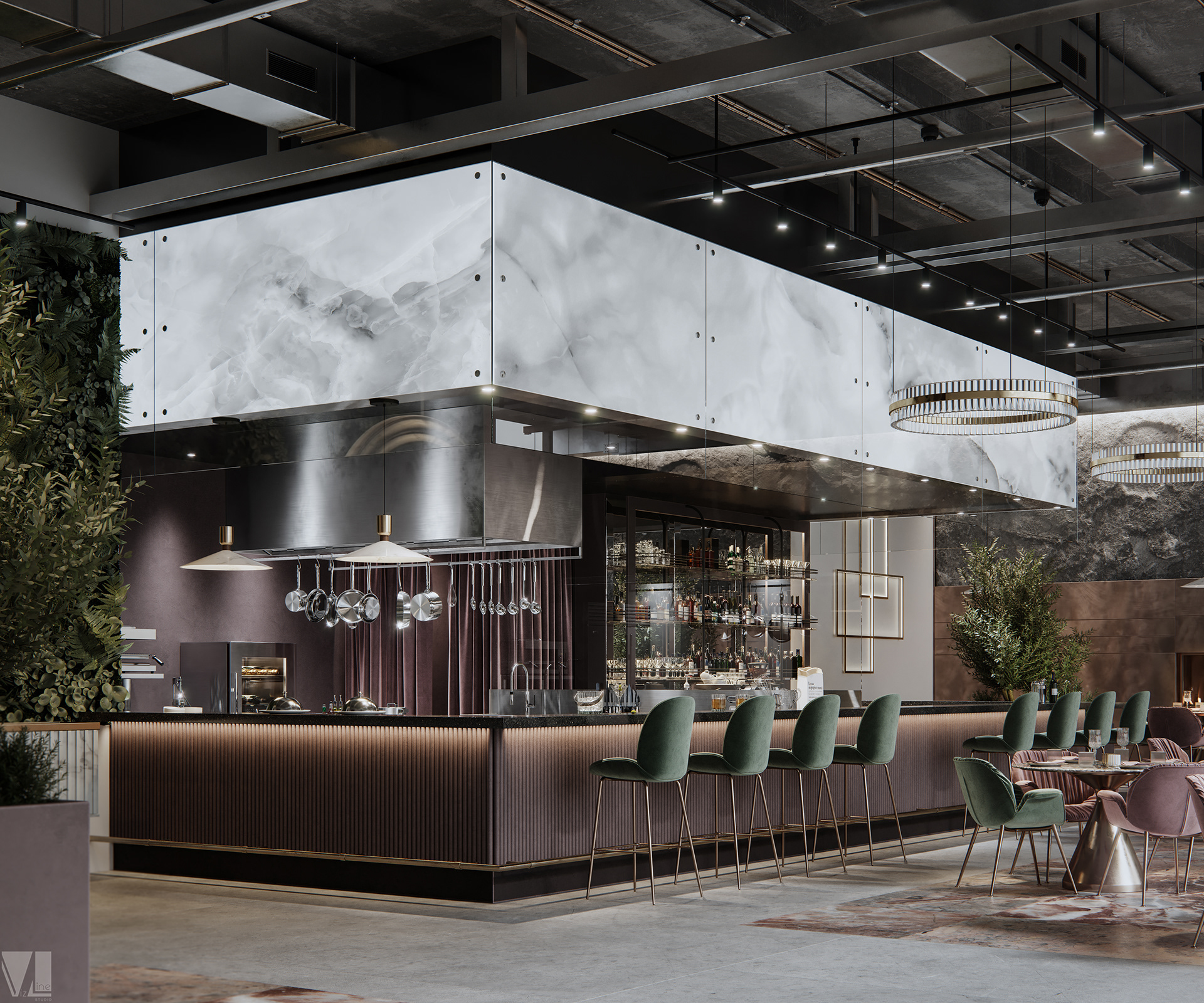 Interior design，decorate，restaurant，cafe，Leisure Area，ZrSiO4，