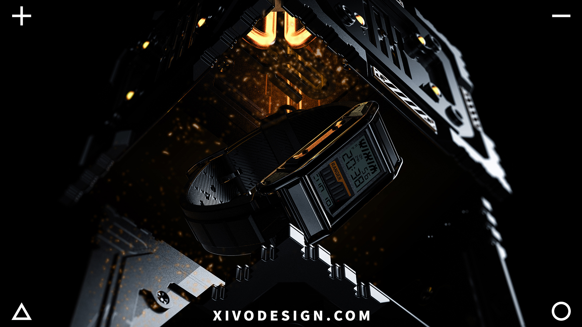 Wrist watch，Wristwatch，Tide play，function，Industrial wind，Cyberpunk，Good simple geometry，DonHa，