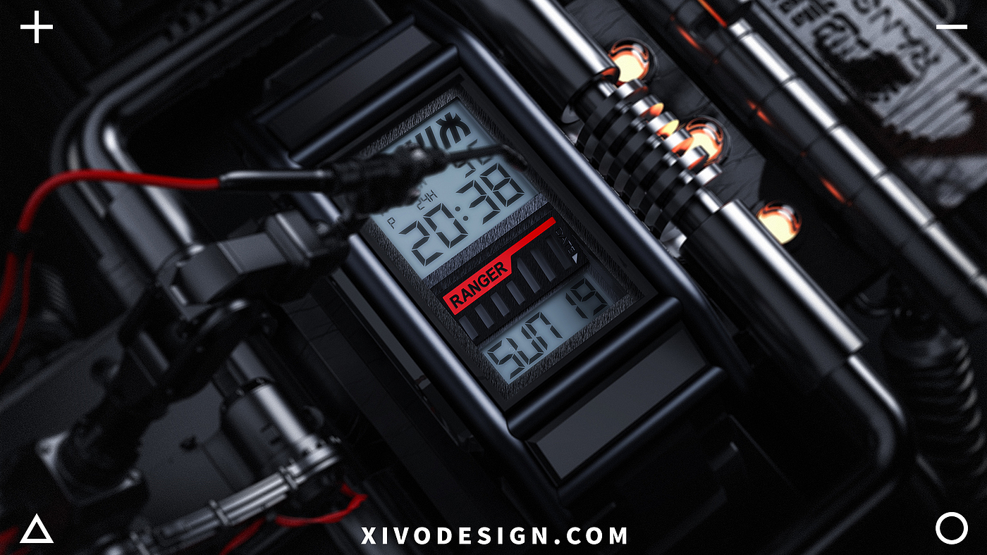 Wrist watch，Wristwatch，Tide play，function，Industrial wind，Cyberpunk，Good simple geometry，DonHa，