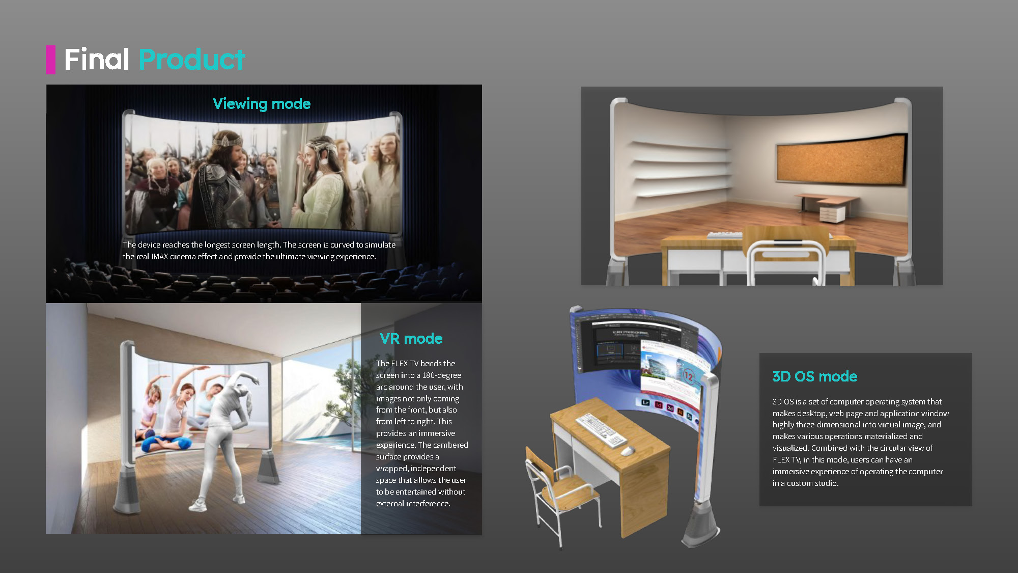 industrial design，UX design，television，Flexible screen，