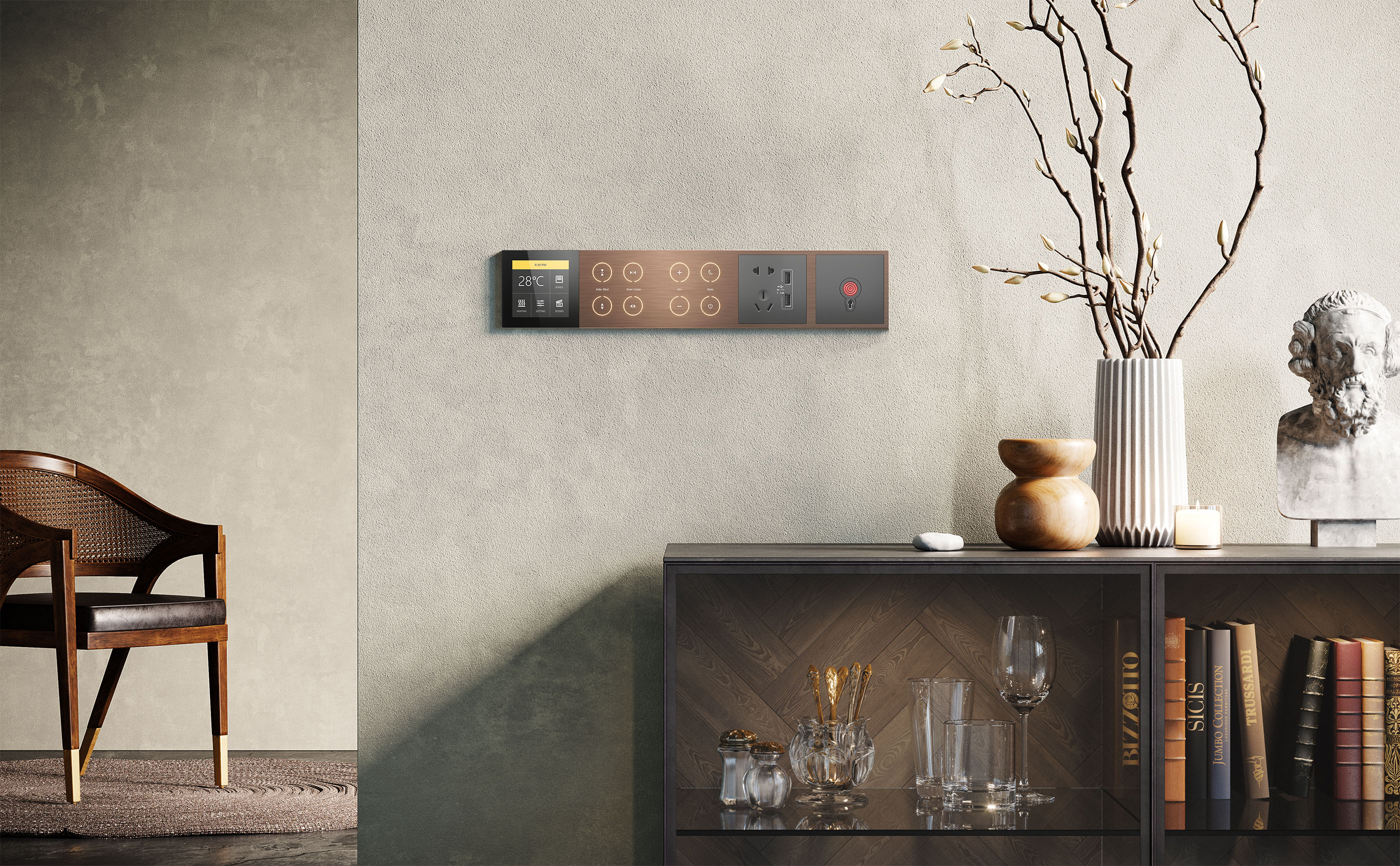 intelligent control，panel，Touch ，2021 red dot product design award，