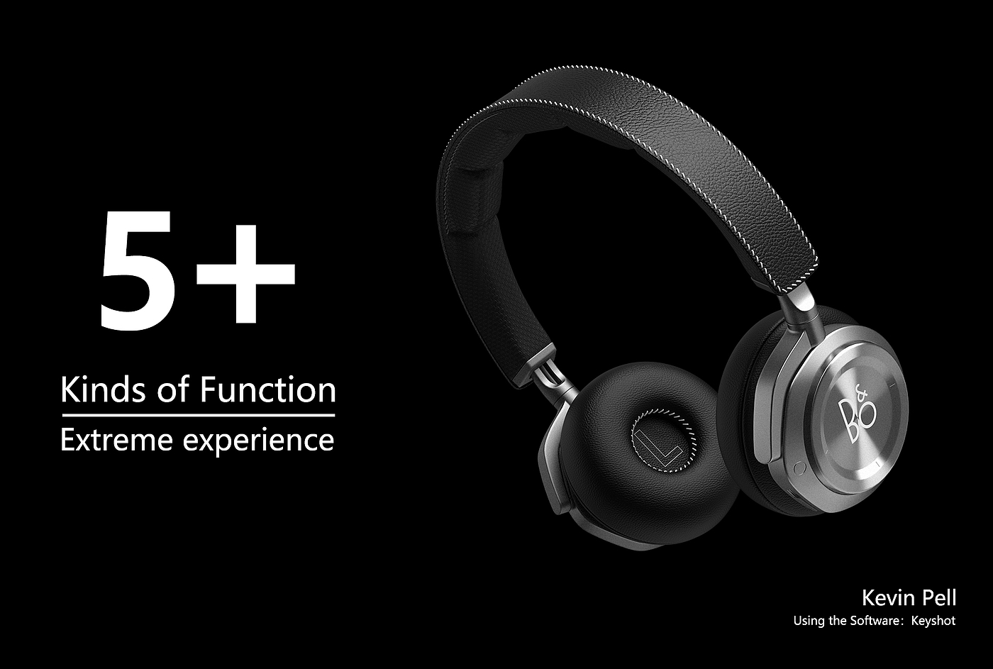 oc，keyshot，E-commerce rendering，3D modeling，B & O headphones，