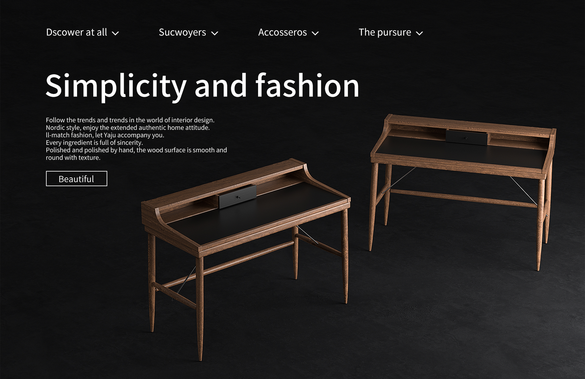 oc，keyshot，3D modeling，E-commerce rendering，Solid wood table，Simplicity，