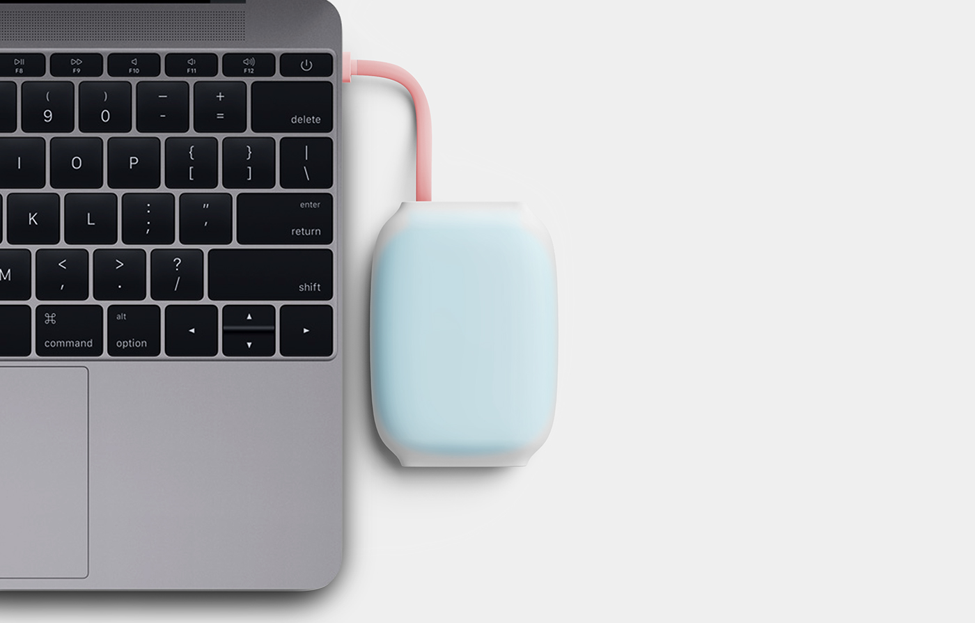 portable battery，Digital，Pink and tender，