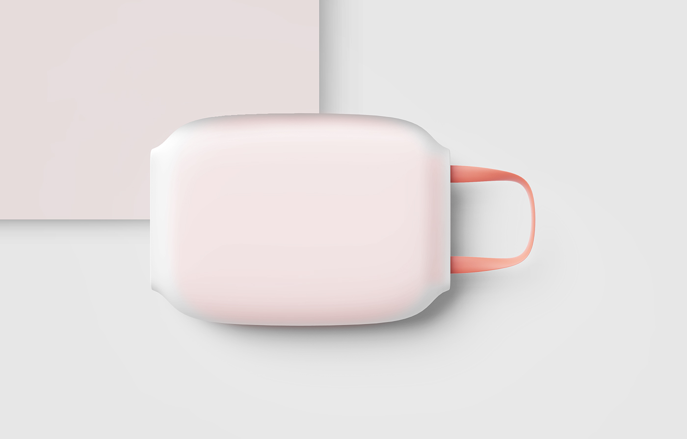 portable battery，Digital，Pink and tender，