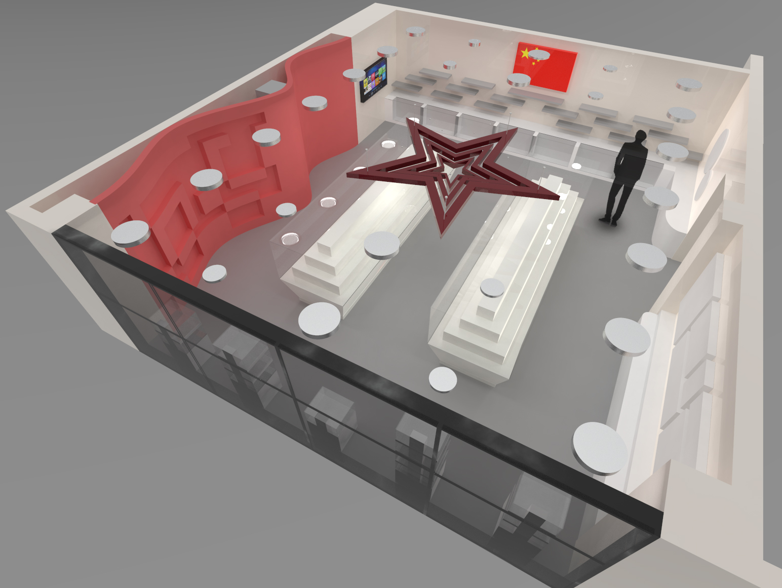 Exhibition hall design，indoor，