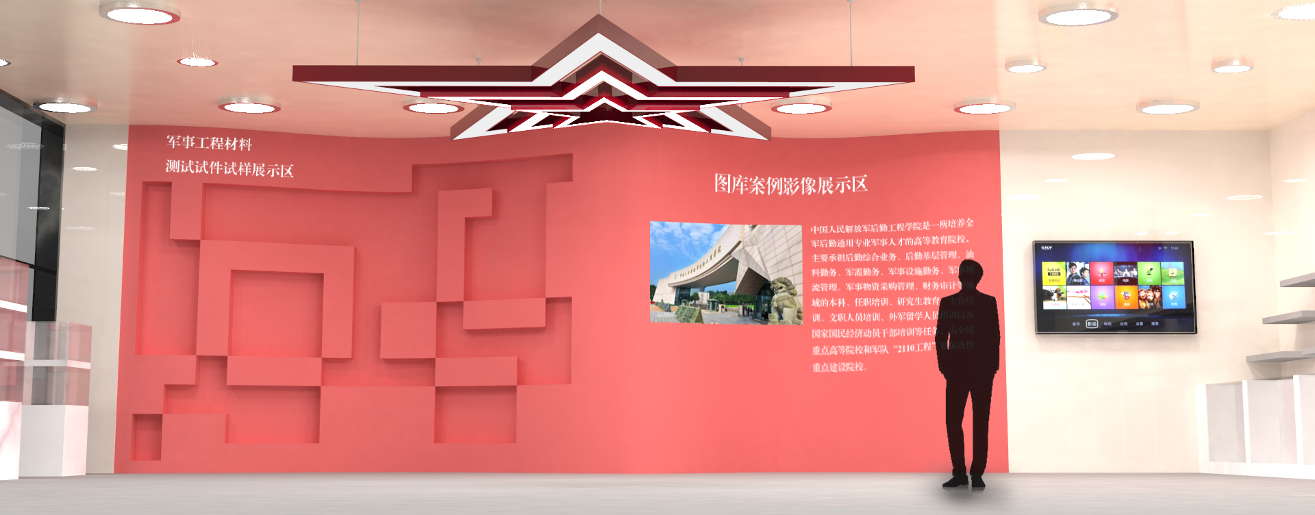 Exhibition hall design，indoor，
