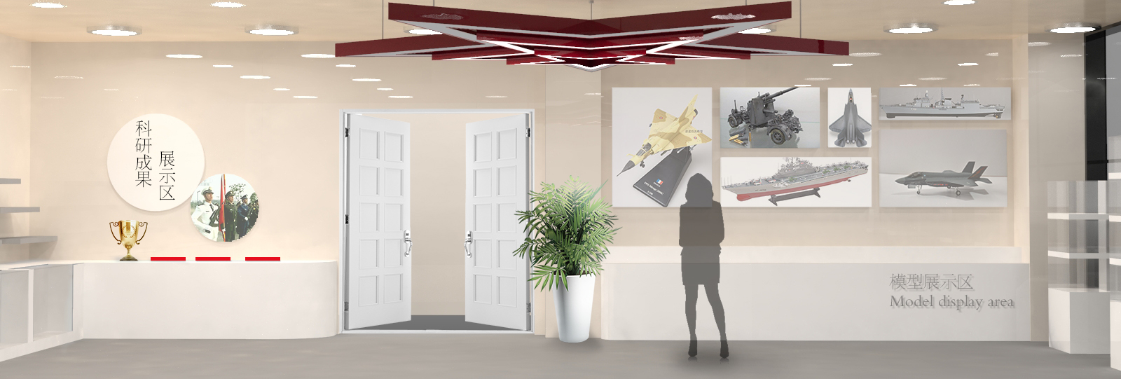 Exhibition hall design，indoor，