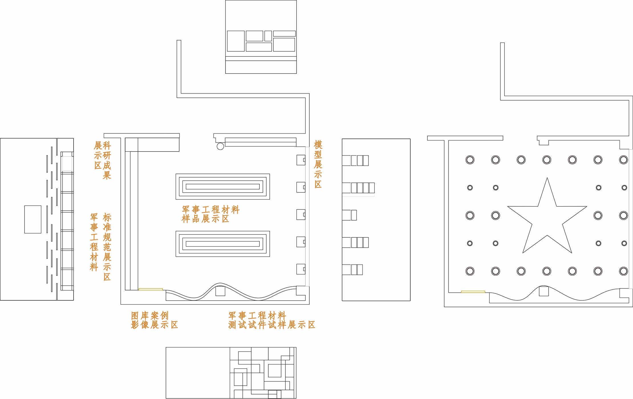 Exhibition hall design，indoor，