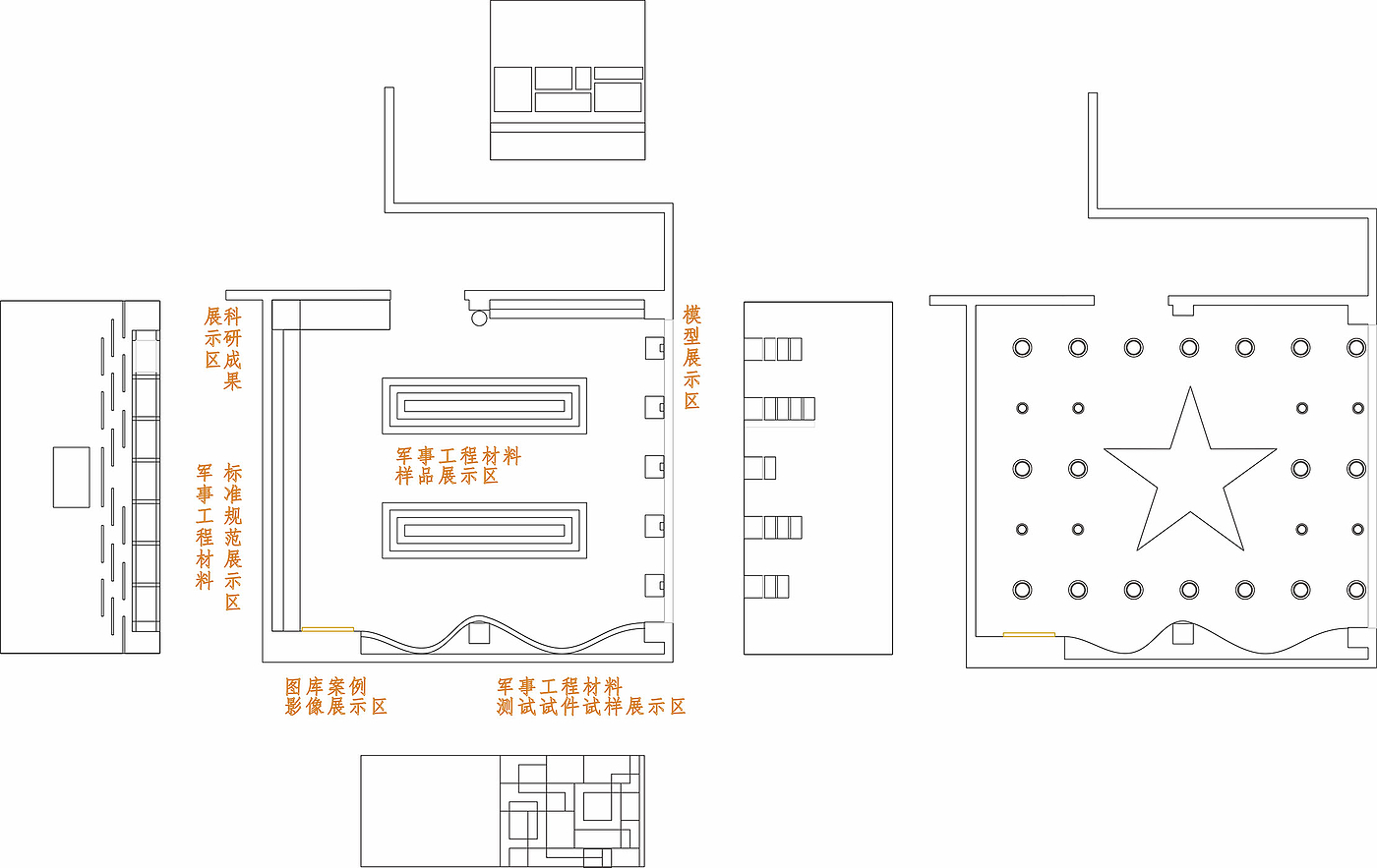 Exhibition hall design，indoor，