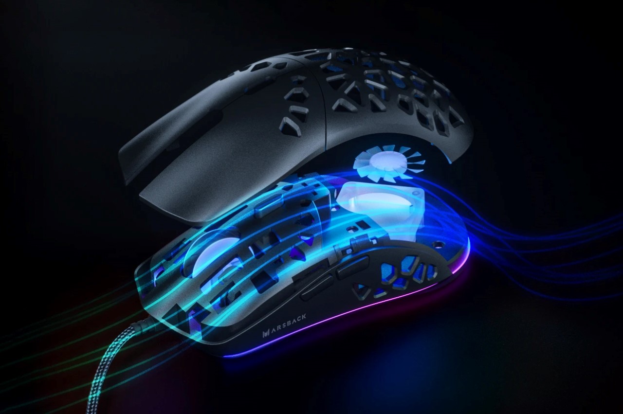 Marsback，light，Zephyr Pro，Hollow cage setting，black，mouse，