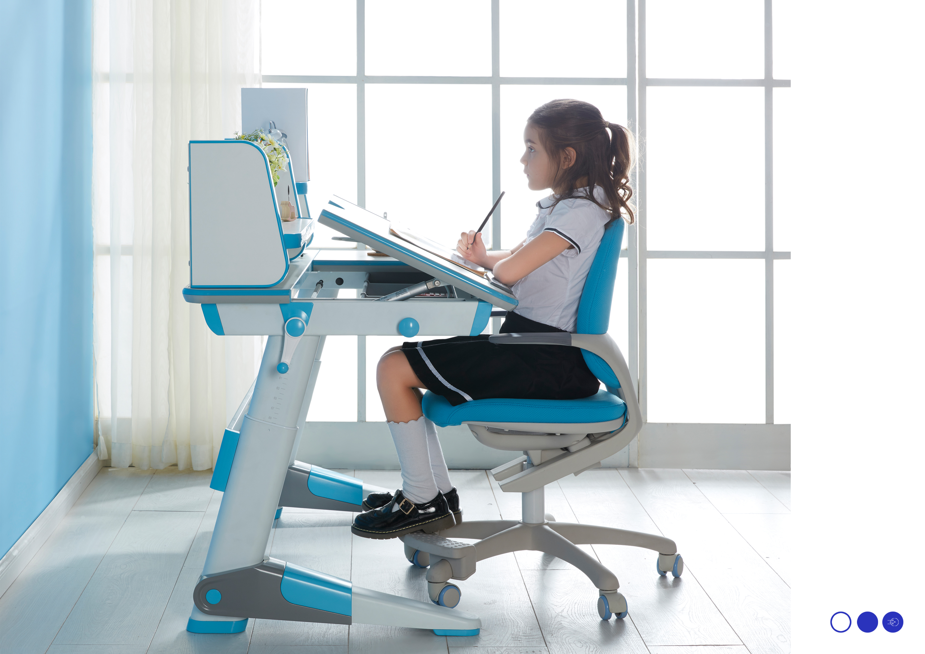 Children's desk，Lifting table，